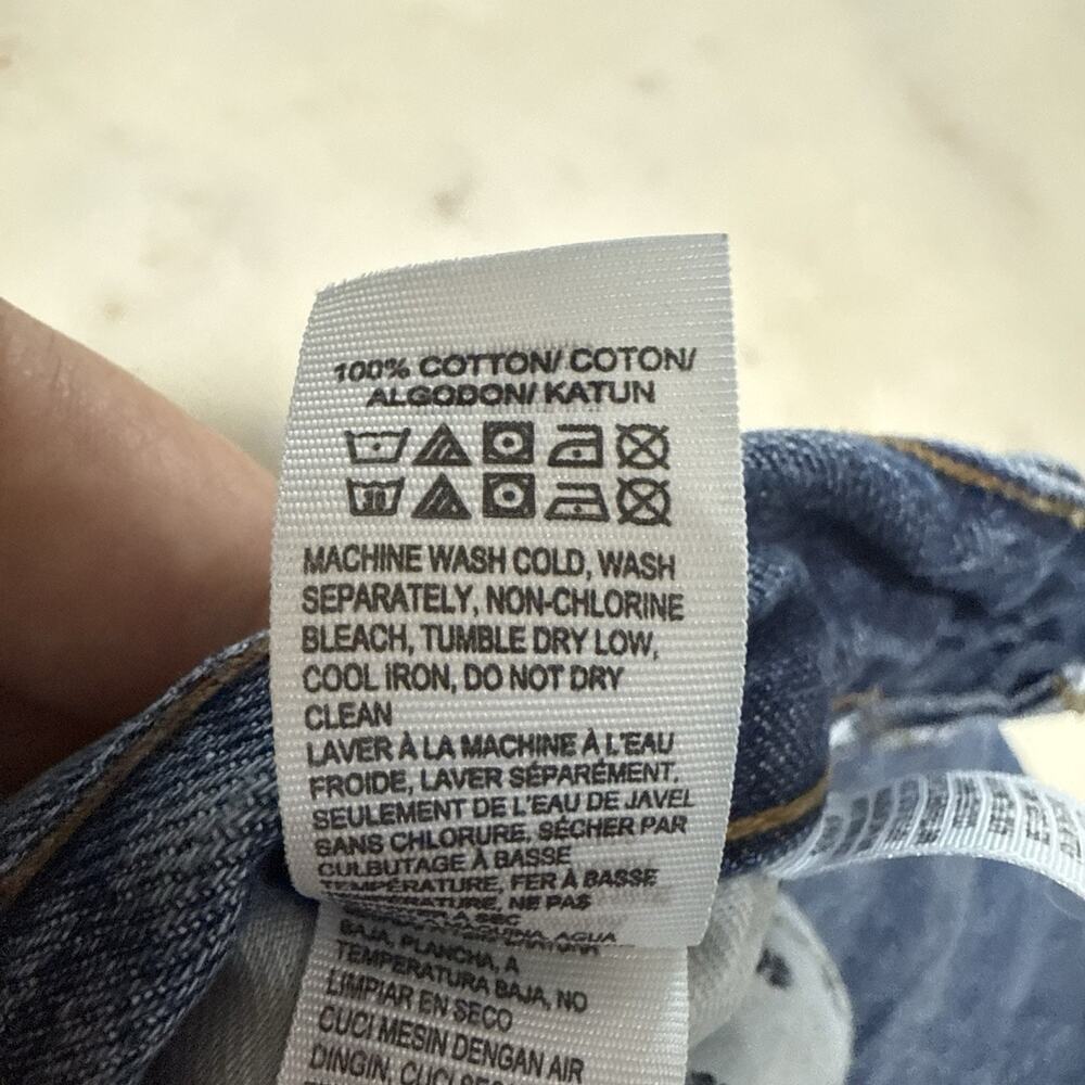 Lucky Brand Jeans 14/32 Button Fly Dylan Boyfriend Medium Wash Straight Leg - Picture 7 of 13